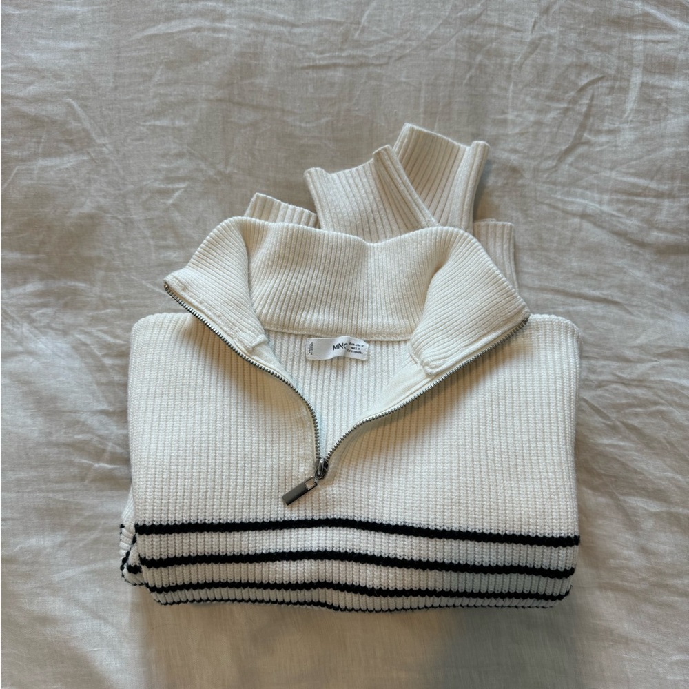 Mango half zip sweater